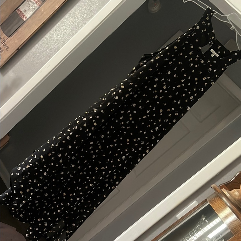 Floral Black Dress